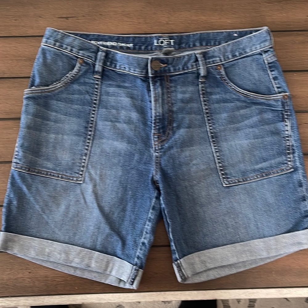 Loft denim boyfriend short